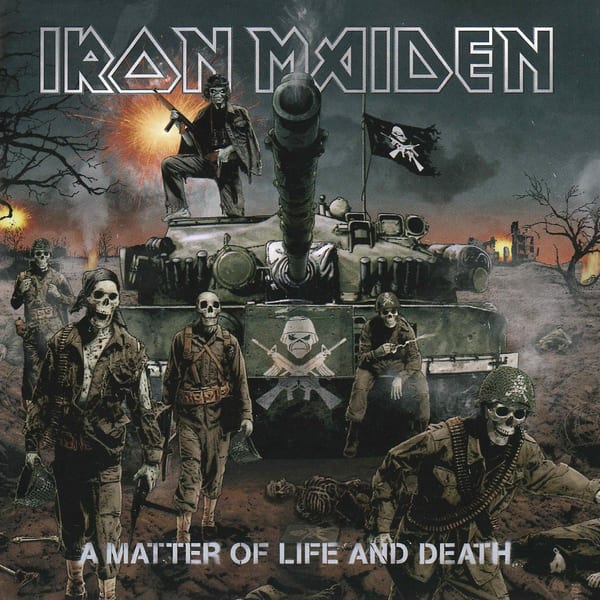 A Matter of Life and Death by Iron Maiden, album cover