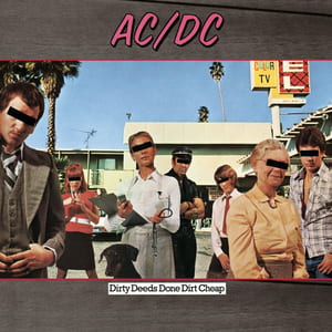 Dirty Deeds Done Dirt Cheap by AC/DC, album cover