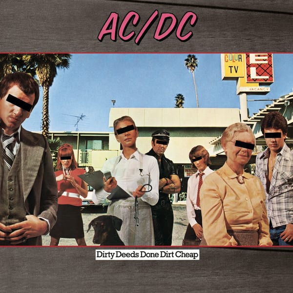 Dirty Deeds Done Dirt Cheap by AC/DC, album cover