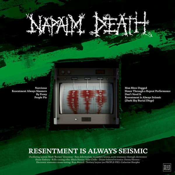 Resentment Is Always Seismic – A Final Throw of Throes by Napalm Death, album cover