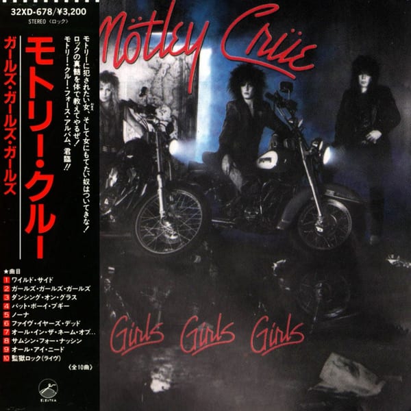 Girls, Girls, Girls by Mötley Crüe, album cover